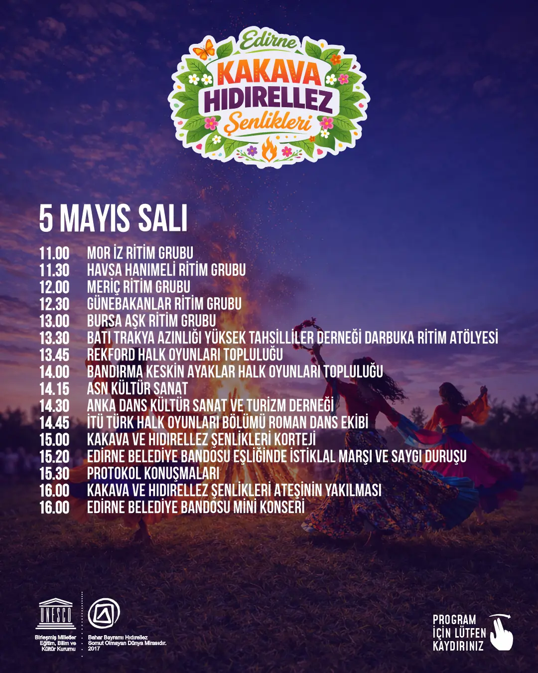 KAKAVA- HIDIRELLEZ ŞENLİKLERİ PROGRAMI AÇIKLANDI galeri görseli