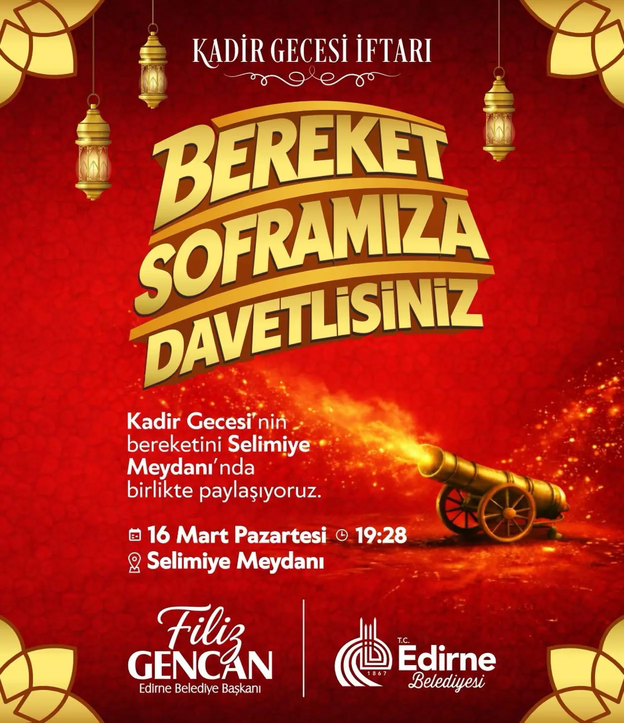 SELİMİYE MEYDANI’NDA KADİR GECESİ İFTARI